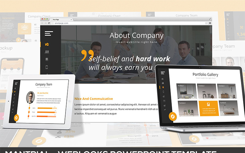 Mantrial - Modello PowerPoint di Weblook