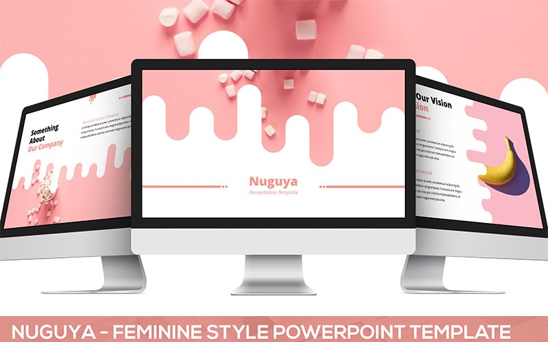 Nuguya - modelo de PowerPoint de estilo feminino