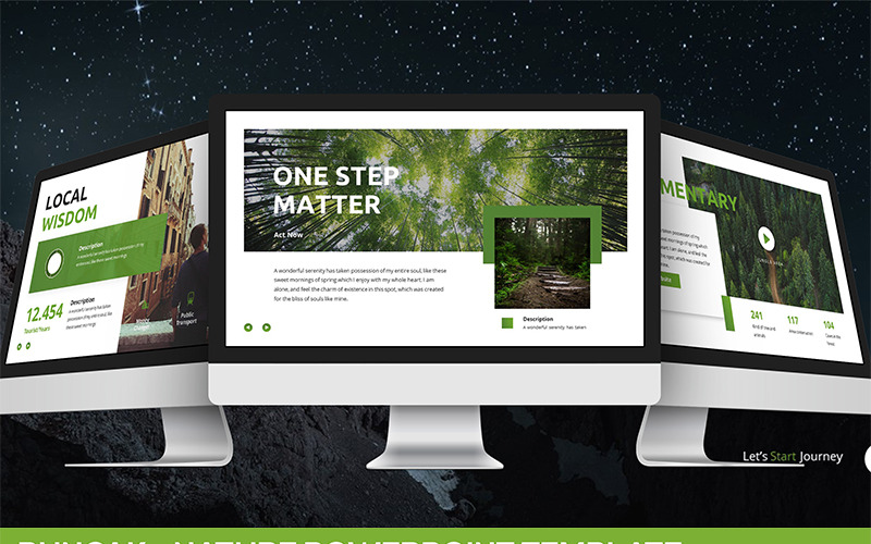 Punkak - modello di natura PowerPoint