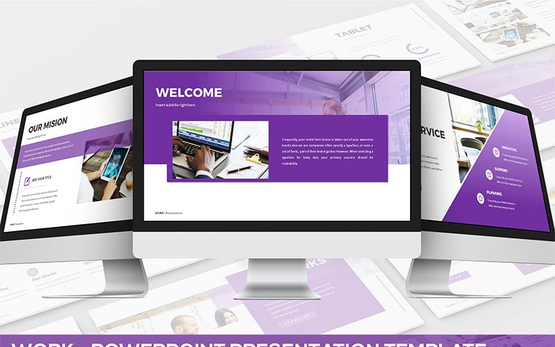 Work - Powerpoint PowerPoint template