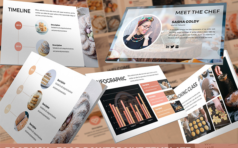 Foodlish - Food PowerPoint šablona
