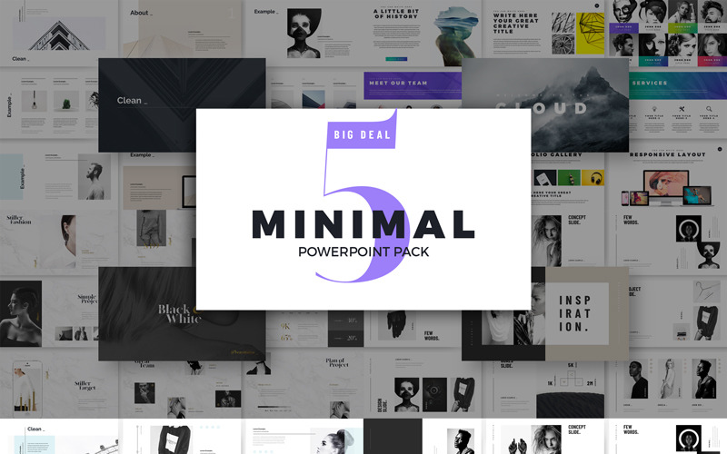 Minimální PowerPoint prezentační šablona PowerPoint šablona