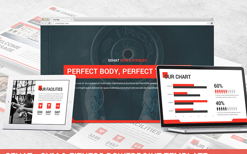 Sehat - Сильный шаблон PowerPoint
