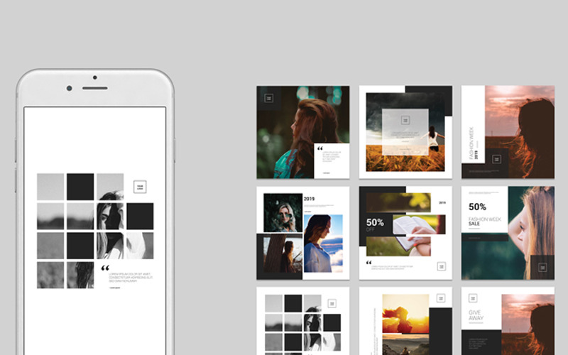 Download Шаблон для соцсетей "Sistec Instagram Banner Social Media Template" / Sistec Instagram Banner Social Media Template - Шаблон для соцсетей на тему графика instagram,banner,social,media,fashion,multipurpose,advertising,marketing,template,illustrator,shop,sale,offer