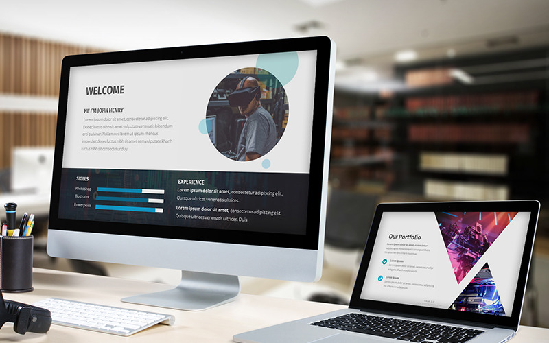 Techno - Technologie PowerPoint-Vorlage