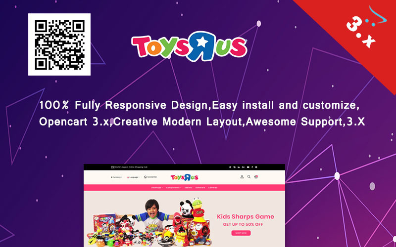 ToysRus OpenCart模板
