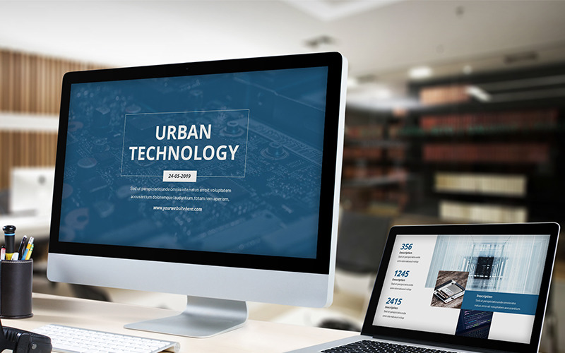 Urban - Technologia Szablon PowerPoint