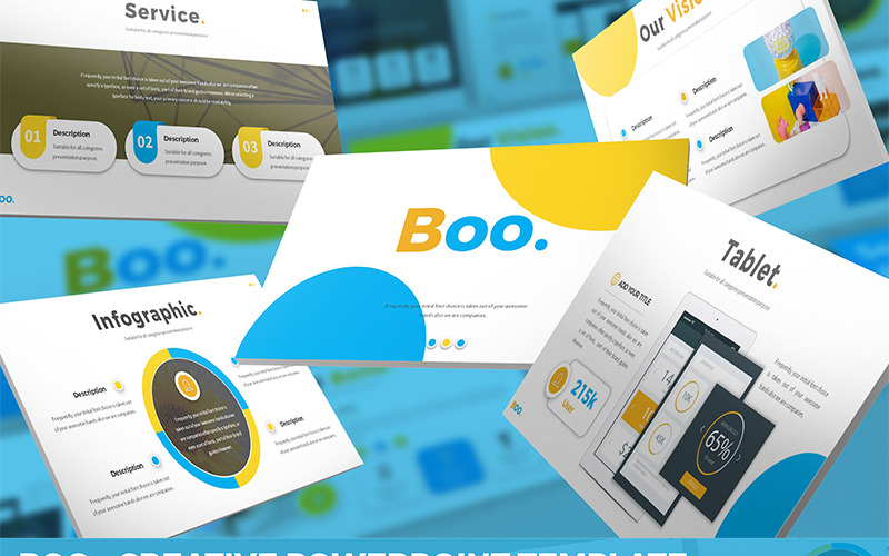 Boo – багатоцільовий креативний шаблон PowerPoint