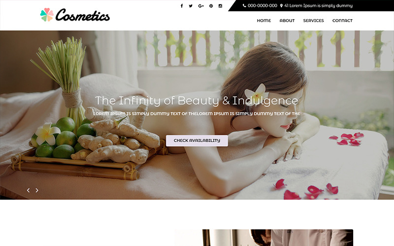 Cosmetica - Beauty Spa Services PSD-sjabloon