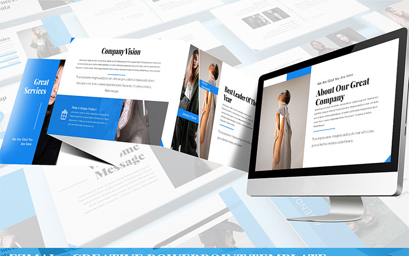 Ezmal - Creatieve PowerPoint-sjabloon