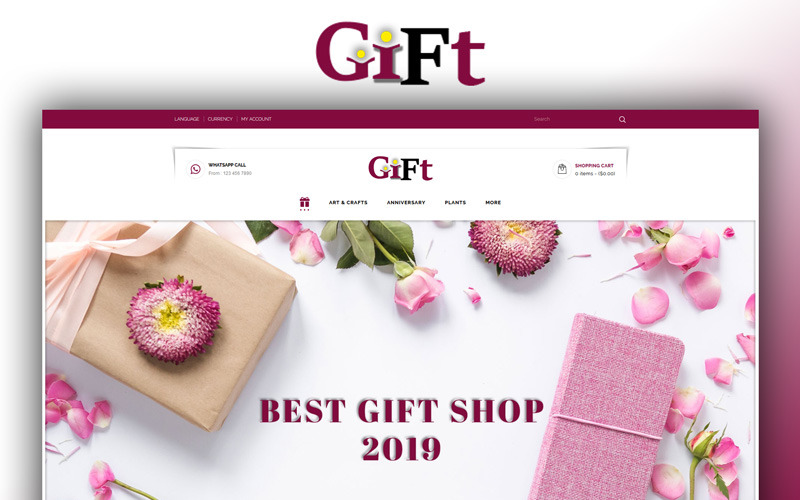 Geschenk - Online Shop OpenCart Vorlage
