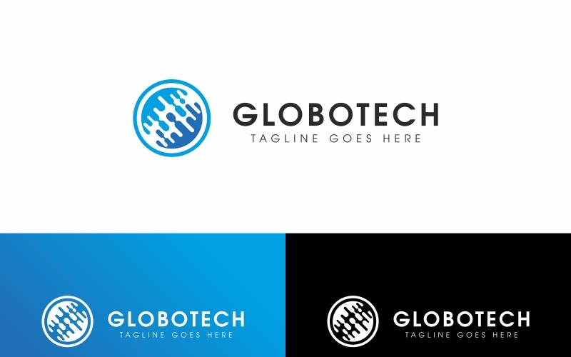 Global Tech Logo Şablonu
