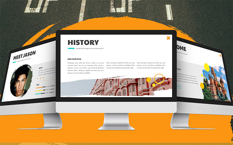 Madava - modelo de pincel PowerPoint