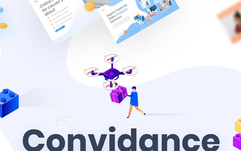Modelo de PowerPoint criativo de convidance