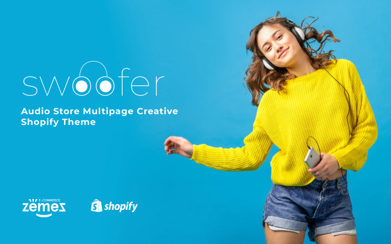 Swoofer - Tema de Shopify creativo multipágina de la tienda de audio