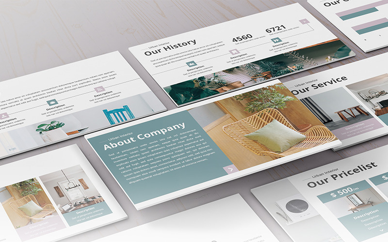 Urban - Interior PowerPoint template