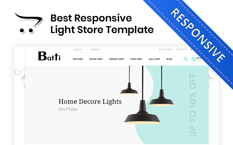 Batti - The Lighting Store OpenCart-sjabloon