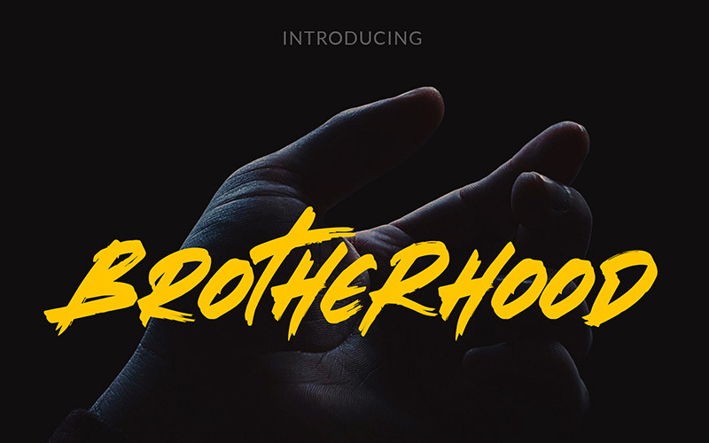 Brotherhood-Pinsel-Schriftart