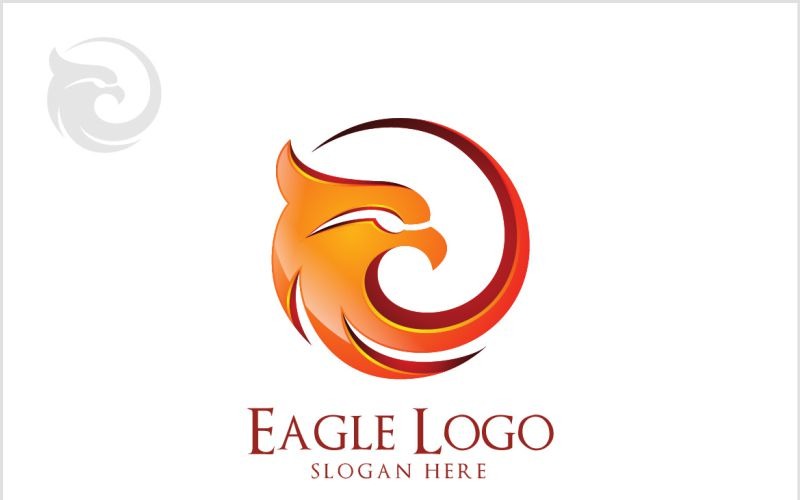 Download Шаблон логотипа "Eagle Logo Template" / Eagle Logo Template - Шаблон логотипа на тему графика eagle hawk phoenix falcon bird wing animal head fast speed fly agency america finance crest real estate insurance heraldry transport