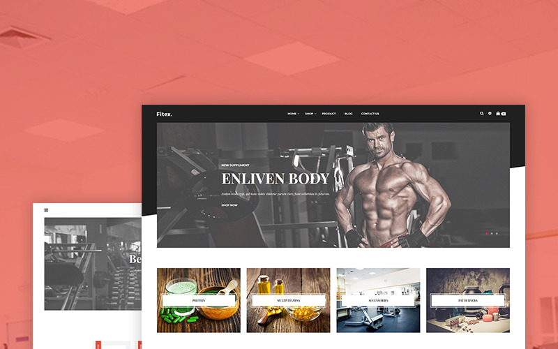 Fitex - Shopify-thema voor sportvoeding
