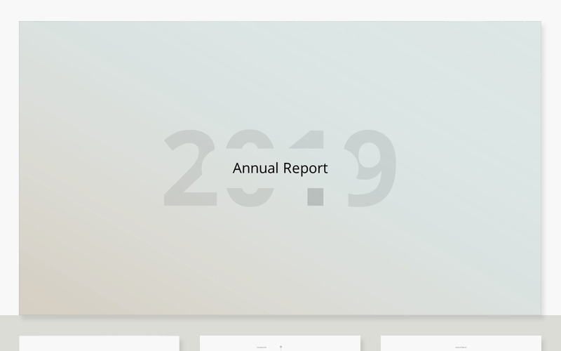Годовой отчет шаблон PowerPoint