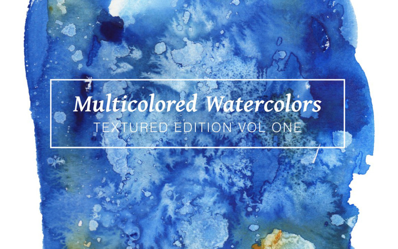 Download Иллюстрация "Multicolored Textured Watercolors - Illustration" / Multicolored Textured Watercolors - Illustration - Иллюстрация на тему графика watercolor watercolour paint abstract texture textured textures blue green red pink yellow purple background
