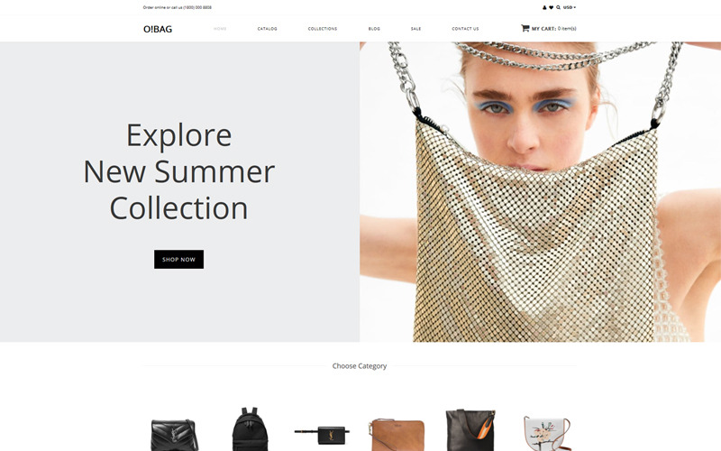 O! BAG - Bag Shop Clean Shopify Theme