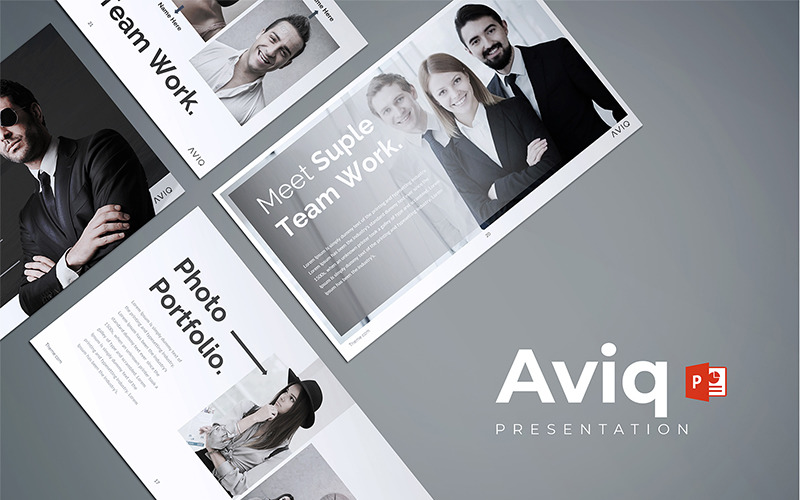 Aviq – PowerPoint sablon