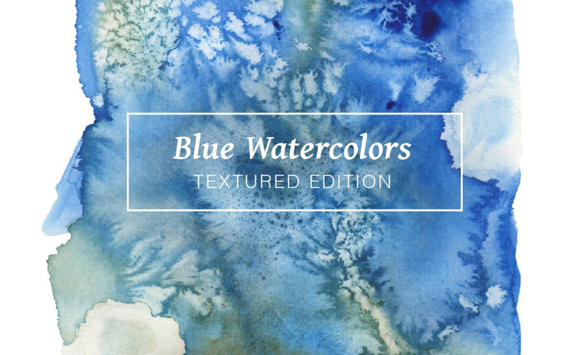 Download Иллюстрация "Blue Textured Watercolor - Illustration" / Blue Textured Watercolor - Illustration - Иллюстрация на тему графика watercolor watercolour texture textured textures cool blue paint abstract background