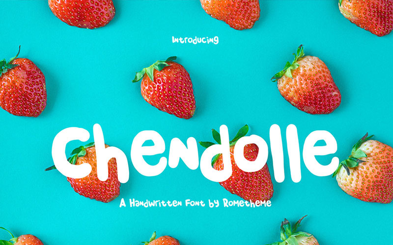 Download Шрифт "Chendolle - Display Font" / Chendolle - Display Font - Шрифт на тему графика display children kids family boy girl cover book font typography branding handdrawn handwritten lettering rometheme