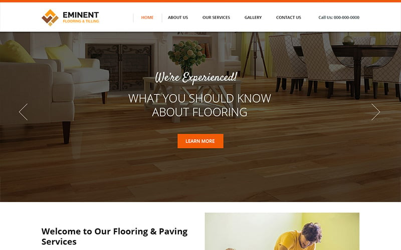 Eminent - Flooring Company PSD Template