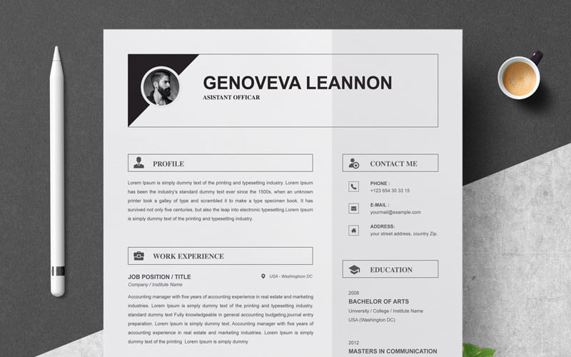 Genoveva Resume Template