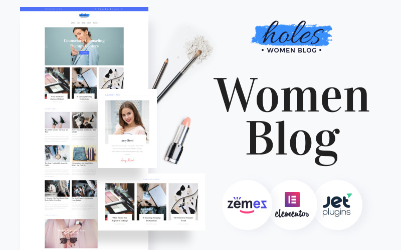 Holes - Women Blog Multipurpose Classic WordPress Elementor Theme