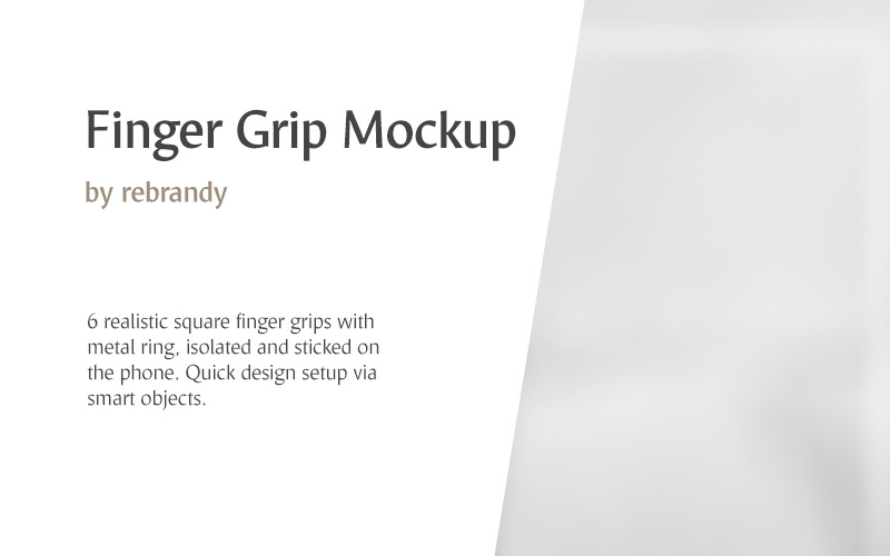 Maquete do produto Finger Grip