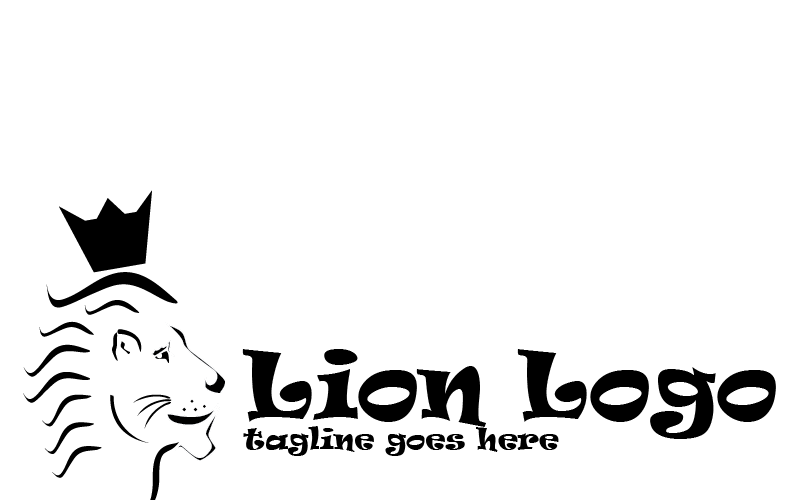 Modello di logo del leone