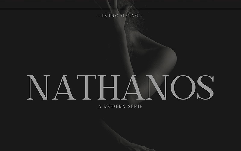 Download Шрифт "Nathanos - Serif Typeface Font" / Nathanos - Serif Typeface Font - Шрифт на тему графика serif font typeface luxury poster pretty logo branding magazine latin elegant modern beautiful display top download fashion free professional