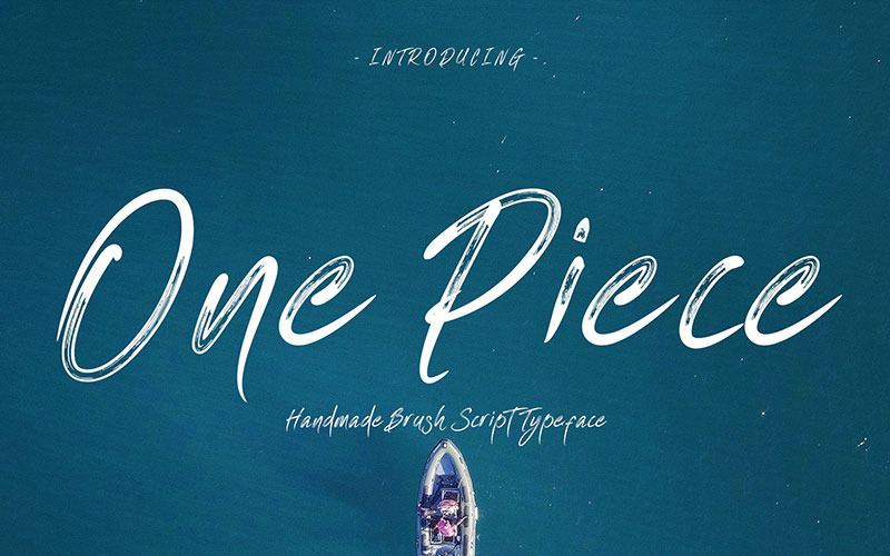 Download Шрифт "One Piece - Brush Cursive Font" / One Piece - Brush Cursive Font - Шрифт на тему графика brush handdrawn lettering font typeface spidol typography handbrush dry wild texture quick stroke art skate grafity paintbrush energy logo edgy