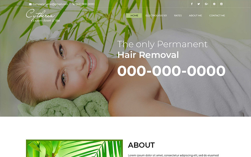 Cytheria - Beauty Spa PSD Vorlage
