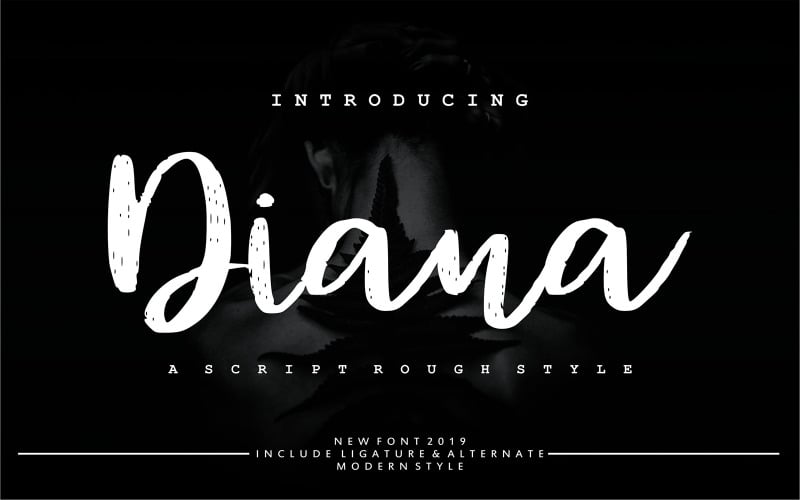 Diana Rough | Grov typsnitt för skript