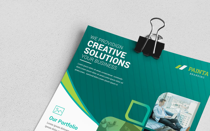 Download Фирменный стиль "Geometric Flyer - Corporate Identity Template" / Geometric Flyer - Corporate Identity Template - Фирменный стиль на тему графика flyer corporate corporate creative flyer travel business card card liflet computer internet stationery id kit blue hi-quality official symple green