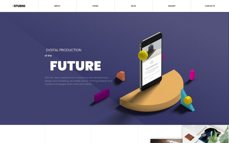 iStudio - Szablon Joomla dla tworzenia stron internetowych