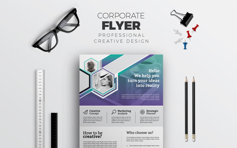 Download Фирменный стиль "Modern Flyer - Corporate Identity Template" / Modern Flyer - Corporate Identity Template - Фирменный стиль на тему графика abstract art artistic blue building computer corporate graph graphic green hi-quality id kit internet logo modern multimedia official photo play