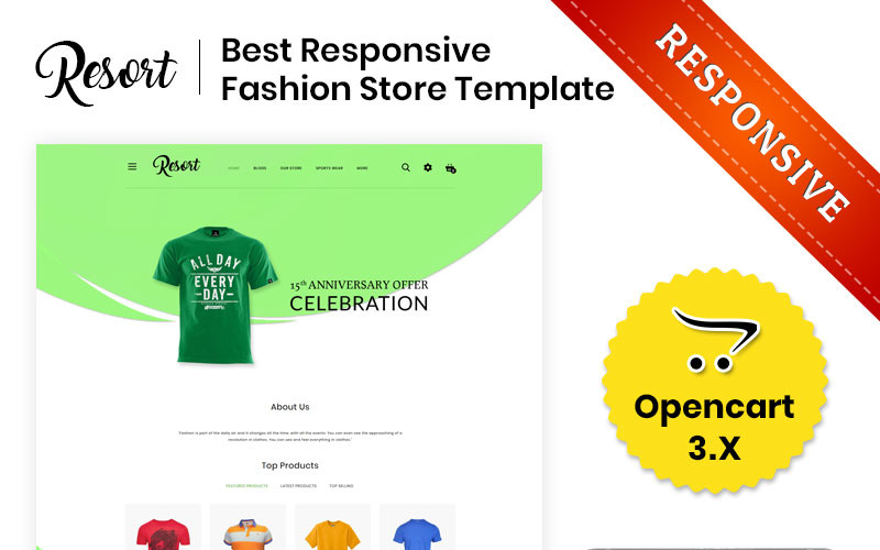 Resort - The Fashion Store OpenCart Template