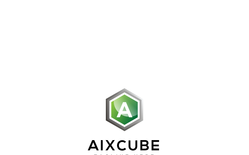 Download Шаблон логотипа "Aixcube Logo Template" / Aixcube Logo Template - Шаблон логотипа на тему графика 