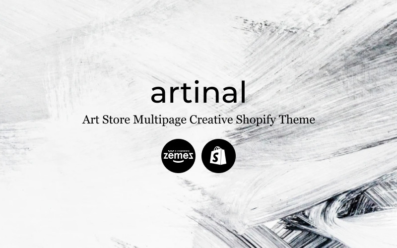 Artinal - Tema creativo de Shopify de varias páginas de la tienda de arte