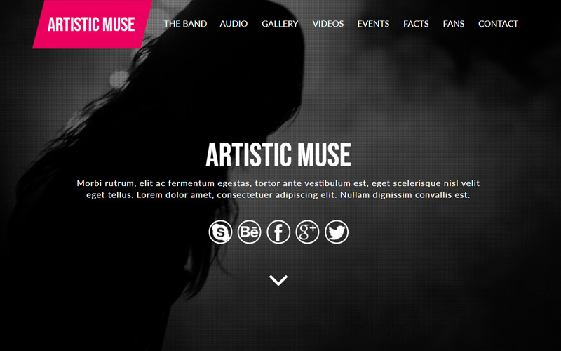 Künstlerische Band Muse Vorlage