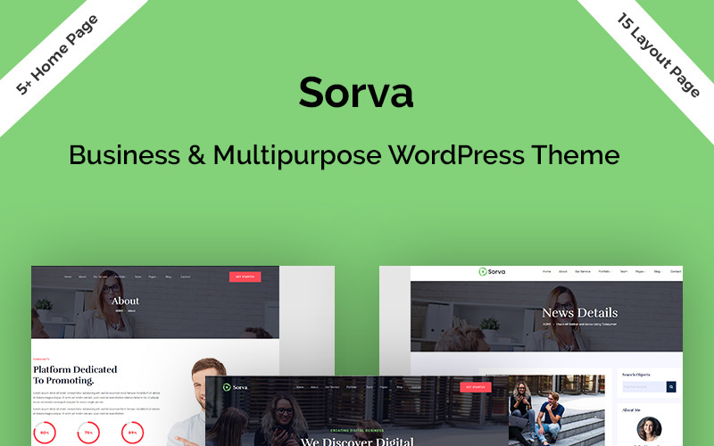 бизнес и многоцелевая тема wordpress