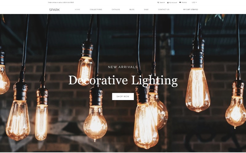 Spark - Lighting Store Modern Shopify Teması