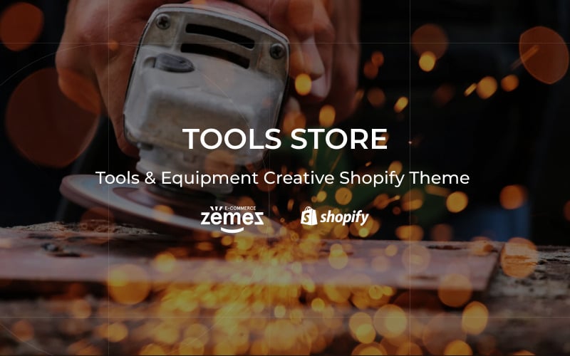 Tools Store - Tools & Ausrüstung Kreatives Shopify-Thema