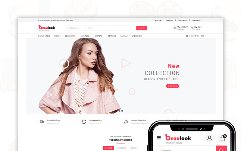 тема beaulook prestashop